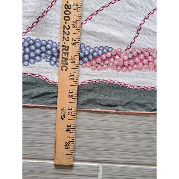 Christian Fischbacher 100% Silk Floral Scarf 33" Square Multicolor Womens - Picture 8 of 8